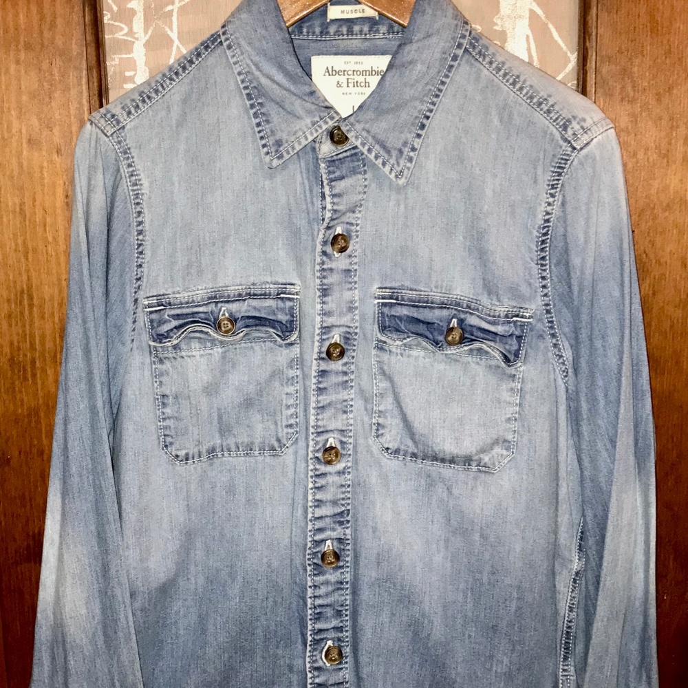 Abercrombie and Fitch Denim Button Down Shirt